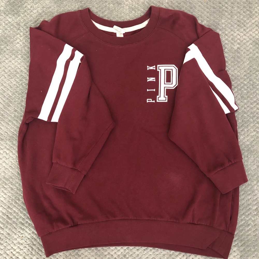 Pink Burgundy sweat shirt